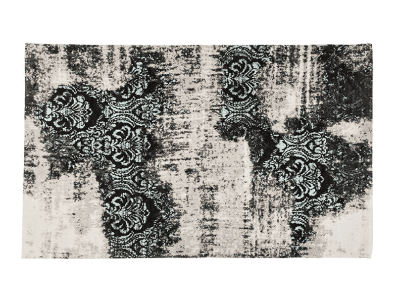 Alfombra Kelim Ornament turquesa 170x240cm